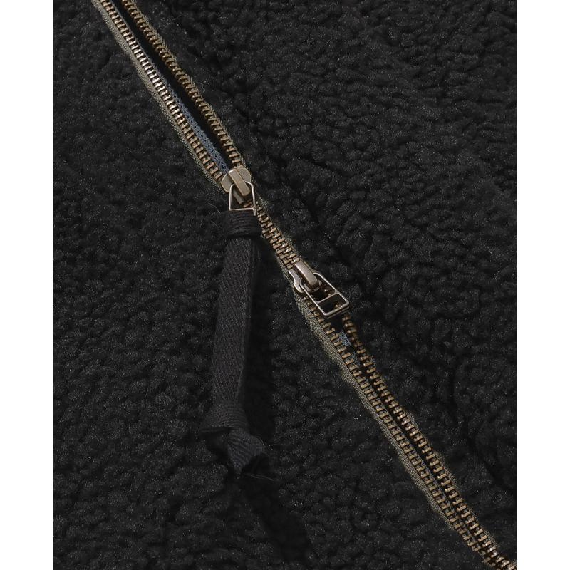 クリフメイヤー KRIFF MAYER メンズ ユニセックス アウター シープボア フード付き フーディー 裏地付き フルジップ 秋 冬 ボアミリタリーフードジャケット | KRIFF MAYER | 14