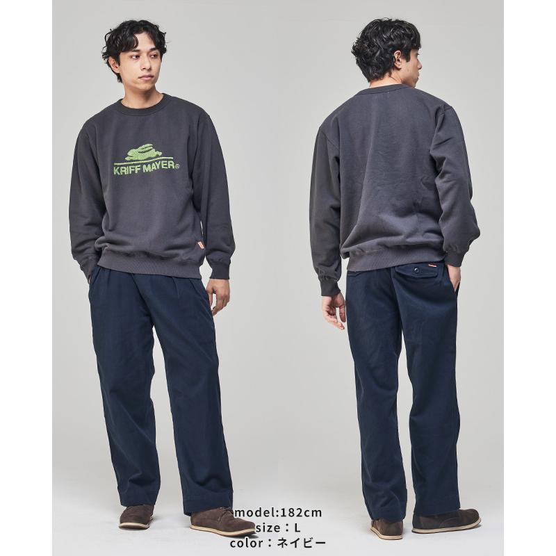 クリフメイヤー KRIFF MAYER メンズ ボトムス チノパン ロングパンツ フルレングス ワイドパンツ ツータック ウエストゴム 秋 冬 春 M-52 チノパンツ | KRIFF MAYER | 18