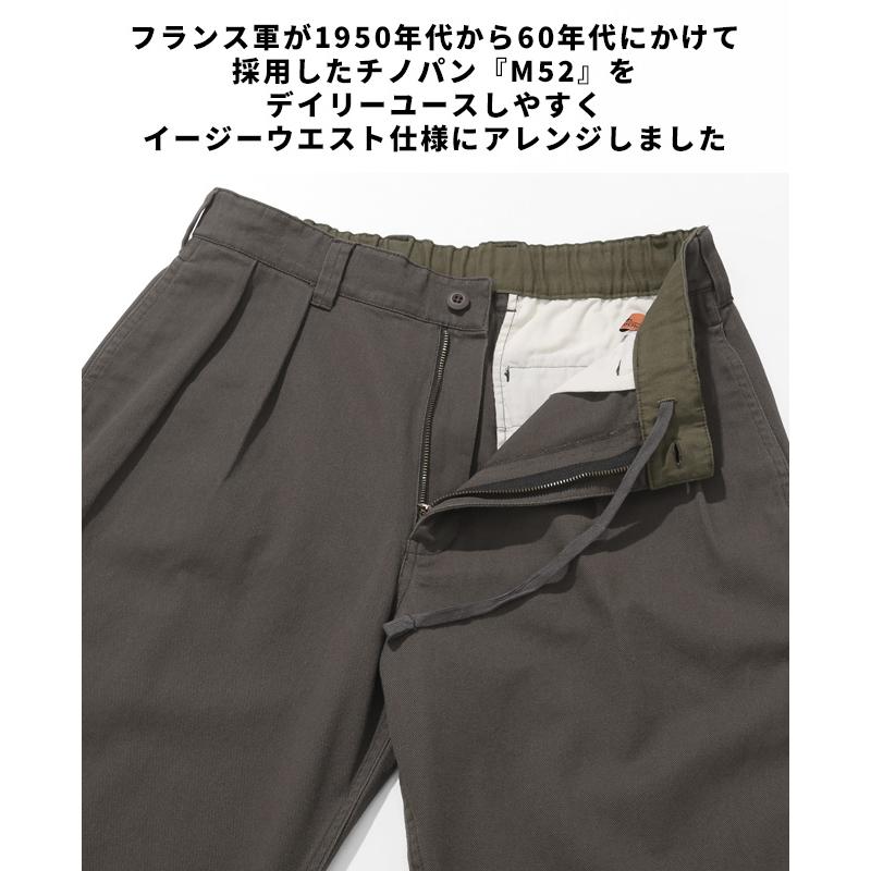 クリフメイヤー KRIFF MAYER メンズ ボトムス チノパン ロングパンツ フルレングス ワイドパンツ ツータック ウエストゴム 秋 冬 春 M-52 チノパンツ | KRIFF MAYER | 19