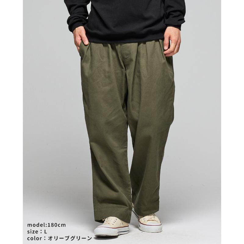 クリフメイヤー KRIFF MAYER メンズ ボトムス チノパン ロングパンツ フルレングス ワイドパンツ ツータック ウエストゴム 秋 冬 春 M-52 チノパンツ | KRIFF MAYER | 11