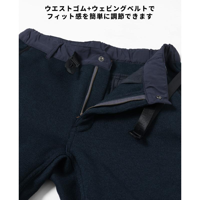 クリフメイヤー KRIFF MAYER メンズ ボトムス ロングパンツ テーパード 暖かい 裏起毛 防寒 ウエストゴム ベルト付き ニットフリースクライミングパンツ | KRIFF MAYER | 13