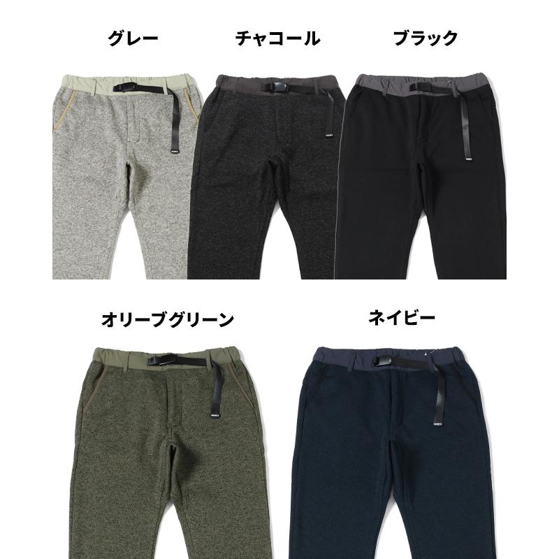 クリフメイヤー KRIFF MAYER メンズ ボトムス ロングパンツ テーパード 暖かい 裏起毛 防寒 ウエストゴム ベルト付き ニットフリースクライミングパンツ | KRIFF MAYER | 17