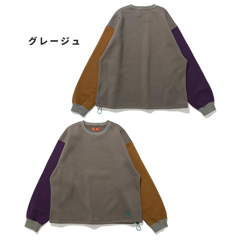 クリフメイヤー KRIFF MAYER メンズ ユニセックス 長袖 スウェット 刺繍 ドローコード 2025FW 裏起毛 レトロカラー クルー | KRIFF MAYER Lady's Collection | 18