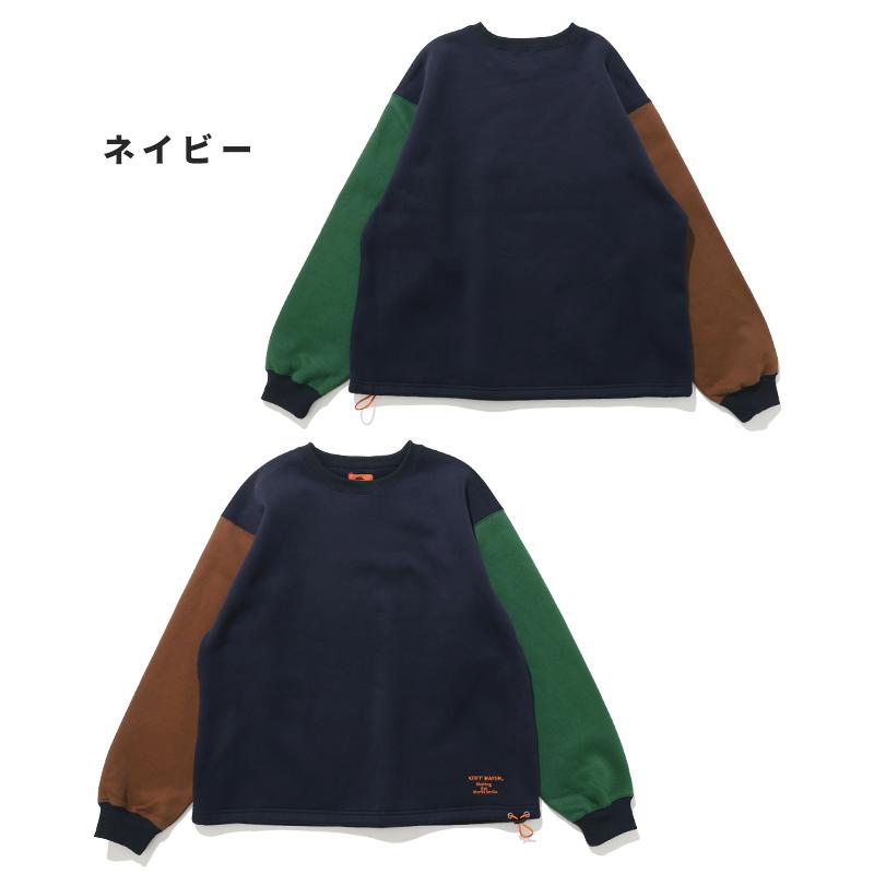 クリフメイヤー KRIFF MAYER メンズ ユニセックス 長袖 スウェット 刺繍 ドローコード 2025FW 裏起毛 レトロカラー クルー | KRIFF MAYER Lady's Collection | 20