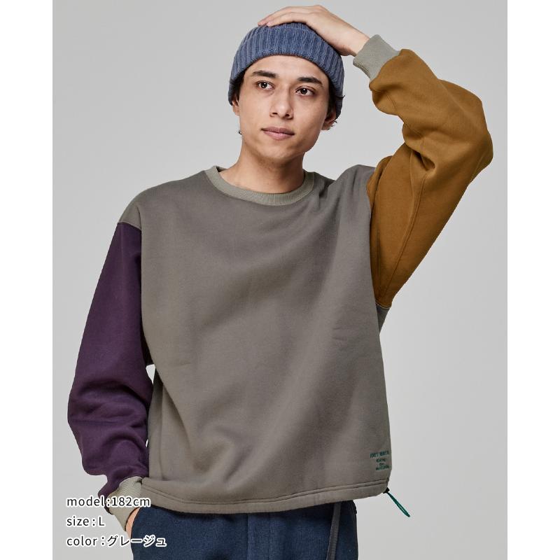 クリフメイヤー KRIFF MAYER メンズ ユニセックス 長袖 スウェット 刺繍 ドローコード 2025FW 裏起毛 レトロカラー クルー | KRIFF MAYER Lady's Collection | 05