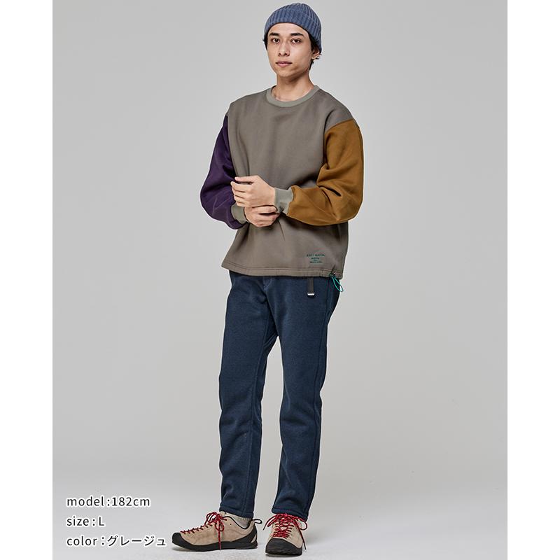 クリフメイヤー KRIFF MAYER メンズ ユニセックス 長袖 スウェット 刺繍 ドローコード 2025FW 裏起毛 レトロカラー クルー | KRIFF MAYER Lady's Collection | 06