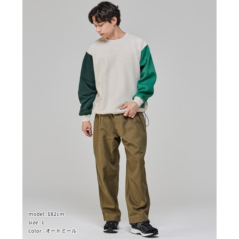 クリフメイヤー KRIFF MAYER メンズ ユニセックス 長袖 スウェット 刺繍 ドローコード 2025FW 裏起毛 レトロカラー クルー | KRIFF MAYER Lady's Collection | 09