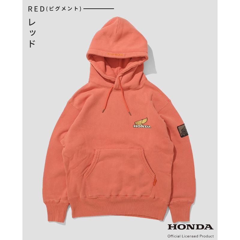 クリフメイヤー KRIFF MAYER メンズ ユニセックス スウェット 裏起毛 ホンダ バイク ピグメント カジュアル アメカジ HONDA コラボ パーカー WING | KRIFF MAYER | 22