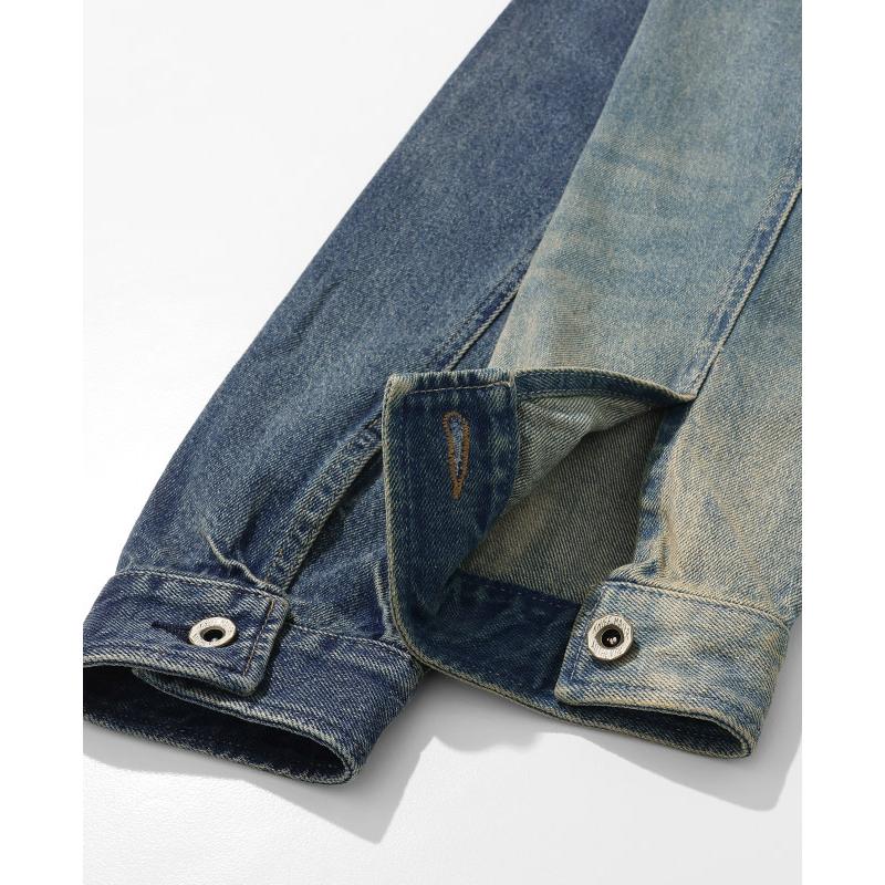 クリフメイヤー KRIFF MAYER メンズ ユニセックス トラッカージャケット アウター Gジャン ブルゾン 無地 ヴィンテージ風 アメカジ 春 秋 デニムジャケット | KRIFF MAYER | 14