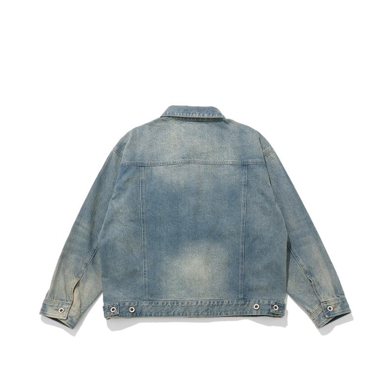 クリフメイヤー KRIFF MAYER メンズ ユニセックス トラッカージャケット アウター Gジャン ブルゾン 無地 ヴィンテージ風 アメカジ 春 秋 デニムジャケット | KRIFF MAYER | 21