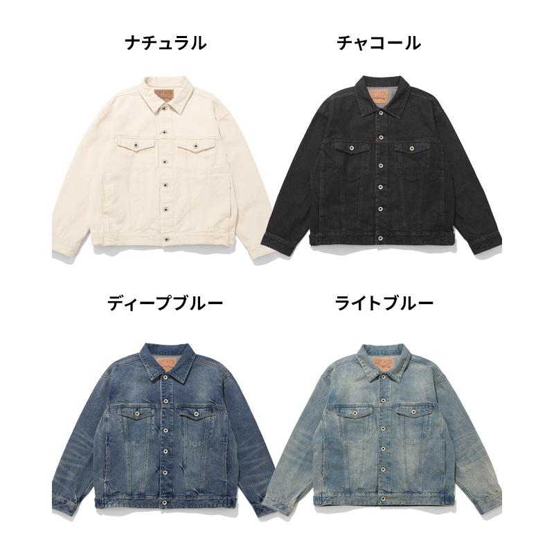 クリフメイヤー KRIFF MAYER メンズ ユニセックス トラッカージャケット アウター Gジャン ブルゾン 無地 ヴィンテージ風 アメカジ 春 秋 デニムジャケット | KRIFF MAYER | 22