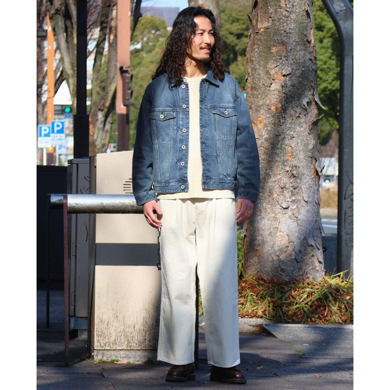 クリフメイヤー KRIFF MAYER メンズ ユニセックス トラッカージャケット アウター Gジャン ブルゾン 無地 ヴィンテージ風 アメカジ 春 秋 デニムジャケット | KRIFF MAYER | 08