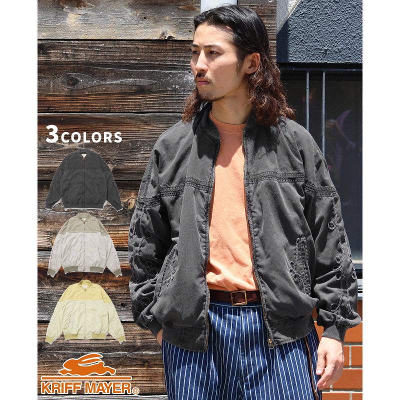 クリフメイヤー KRIFF MAYER メンズ ユニセックス アウター ブルゾン フルジップ 前開き 古着風 ヴィンテージ風 アメカジ カジュアル 春 ダービージャケット | KRIFF MAYER