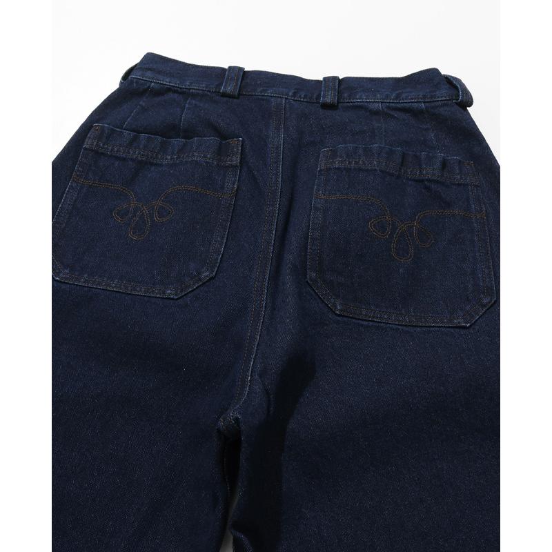 クリフメイヤー KRIFF MAYER メンズ ボトムス ロングパンツ フルレングス ワイドパンツ ジーンズ インディゴ ヒッコリー ツータック デニムウエスタンパンツ | KRIFF MAYER | 14