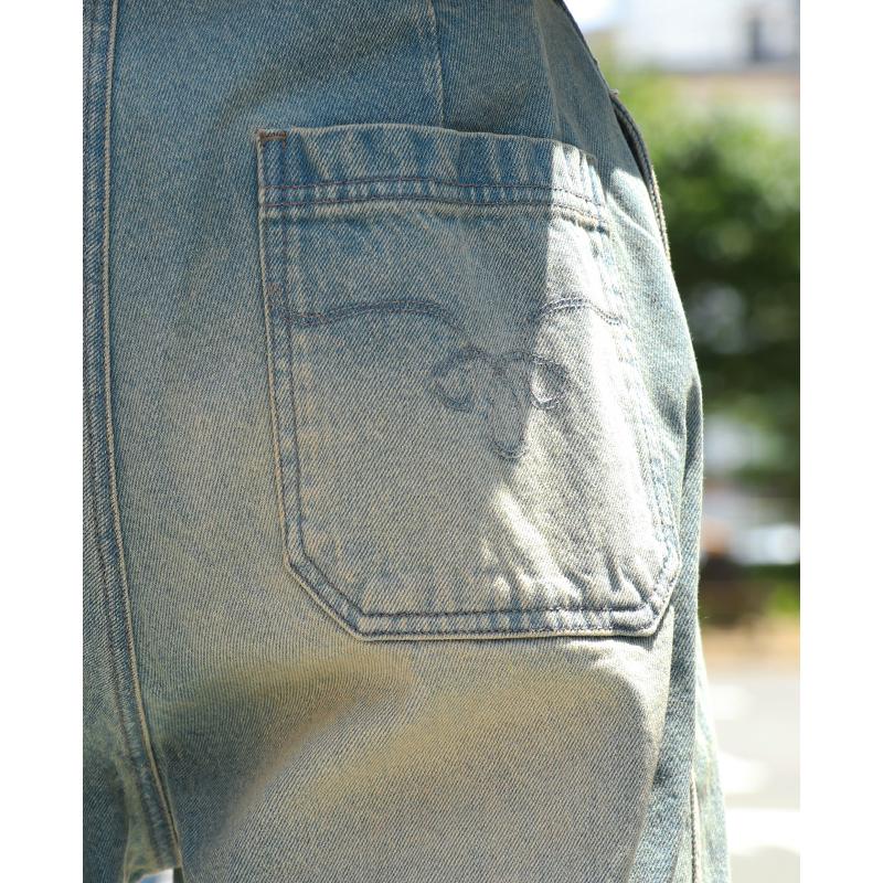 クリフメイヤー KRIFF MAYER メンズ ボトムス ロングパンツ フルレングス ワイドパンツ ジーンズ インディゴ ヒッコリー ツータック デニムウエスタンパンツ | KRIFF MAYER | 05