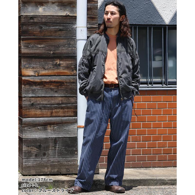 クリフメイヤー KRIFF MAYER メンズ ボトムス ロングパンツ フルレングス ワイドパンツ ジーンズ インディゴ ヒッコリー ツータック デニムウエスタンパンツ | KRIFF MAYER | 08