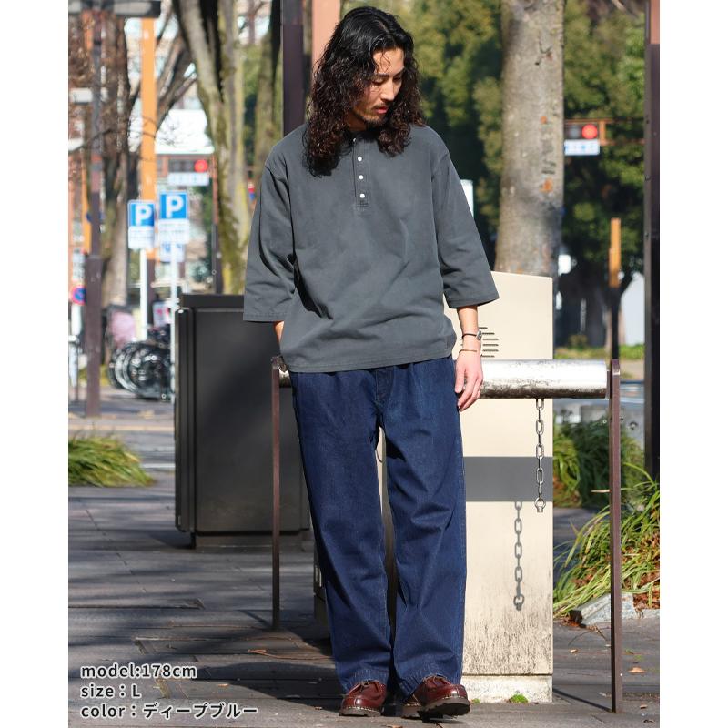 クリフメイヤー KRIFF MAYER メンズ ボトムス ロングパンツ フルレングス ワイドパンツ ジーンズ インディゴ ヒッコリー ツータック デニムウエスタンパンツ | KRIFF MAYER | 10