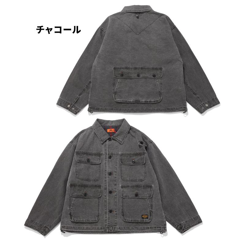 クリフメイヤー KRIFF MAYER メンズ ユニセックス アウター ブルゾン ダック 無地 サンフェード ヴィンテージ風 アメカジ 春 秋 マルチポケット森林ジャケット | KRIFF MAYER | 16