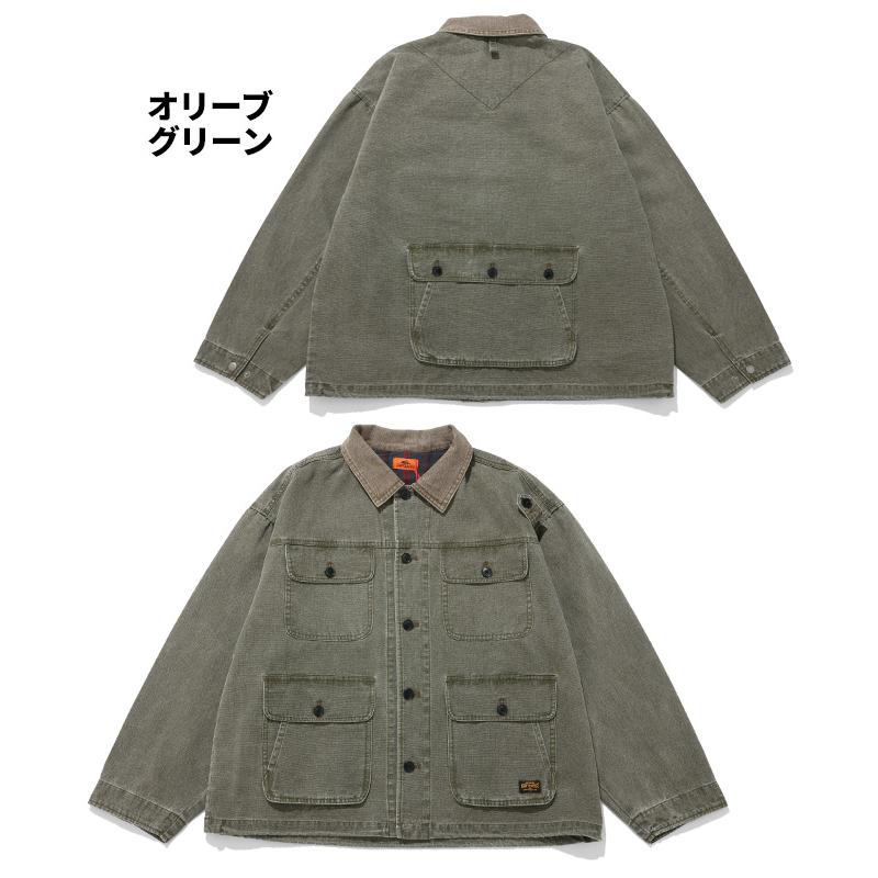 クリフメイヤー KRIFF MAYER メンズ ユニセックス アウター ブルゾン ダック 無地 サンフェード ヴィンテージ風 アメカジ 春 秋 マルチポケット森林ジャケット | KRIFF MAYER | 18