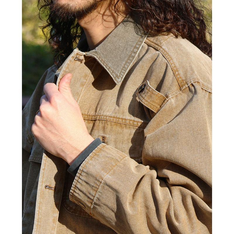 クリフメイヤー KRIFF MAYER メンズ ユニセックス アウター ブルゾン ダック 無地 サンフェード ヴィンテージ風 アメカジ 春 秋 マルチポケット森林ジャケット | KRIFF MAYER | 09