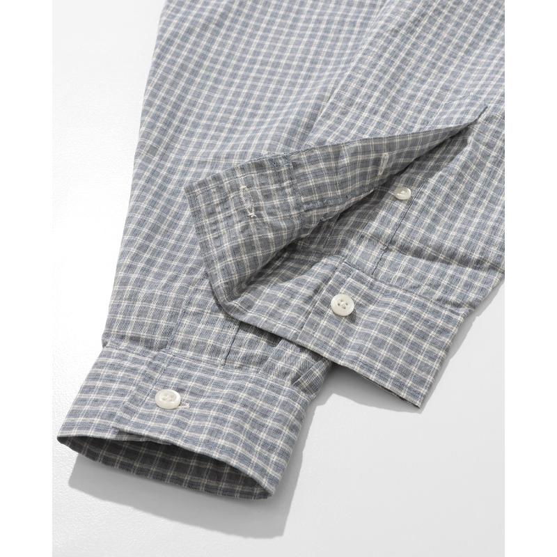 クリフメイヤー KRIFF MAYER メンズ ユニセックス 長袖 チェックシャツ レギュラーカラー カジュアル ストリート 春 夏 シアサッカーチェックドアシャツ | KRIFF MAYER | 15