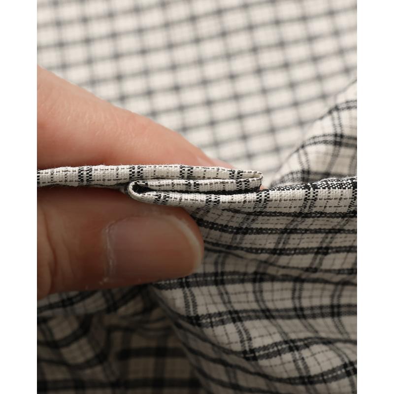 クリフメイヤー KRIFF MAYER メンズ ユニセックス 長袖 チェックシャツ レギュラーカラー カジュアル ストリート 春 夏 シアサッカーチェックドアシャツ | KRIFF MAYER | 16