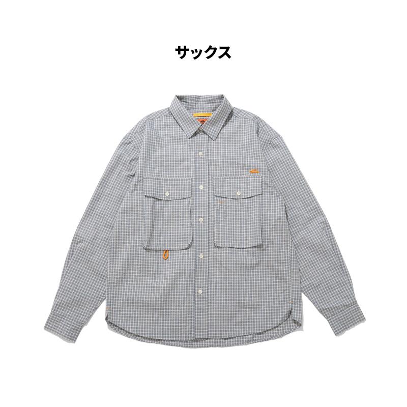 クリフメイヤー KRIFF MAYER メンズ ユニセックス 長袖 チェックシャツ レギュラーカラー カジュアル ストリート 春 夏 シアサッカーチェックドアシャツ | KRIFF MAYER | 18