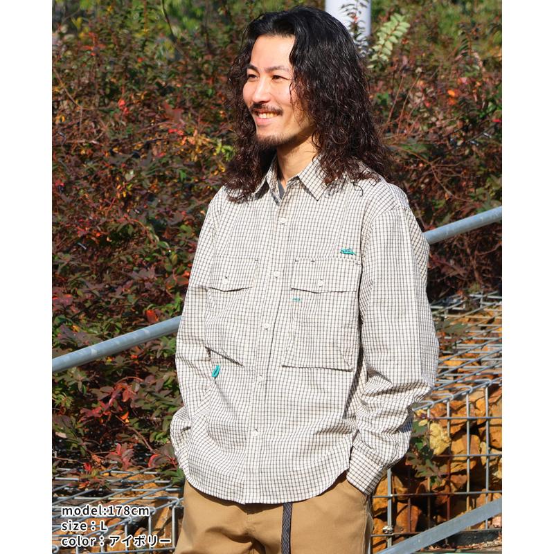 クリフメイヤー KRIFF MAYER メンズ ユニセックス 長袖 チェックシャツ レギュラーカラー カジュアル ストリート 春 夏 シアサッカーチェックドアシャツ | KRIFF MAYER | 05