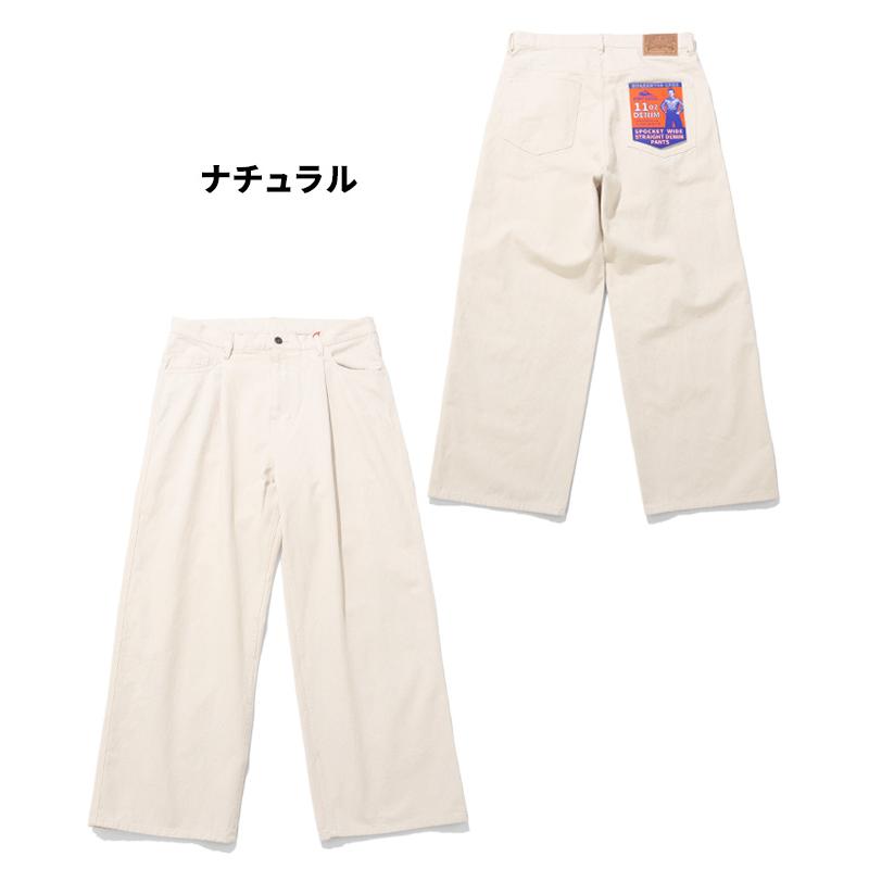 クリフメイヤー KRIFF MAYER メンズ ボトムス ロングパンツ フルレングス ワイドパンツ ジーンズ インディゴ ワンタック アメカジ ワイドストレートデニムパンツ | KRIFF MAYER | 18