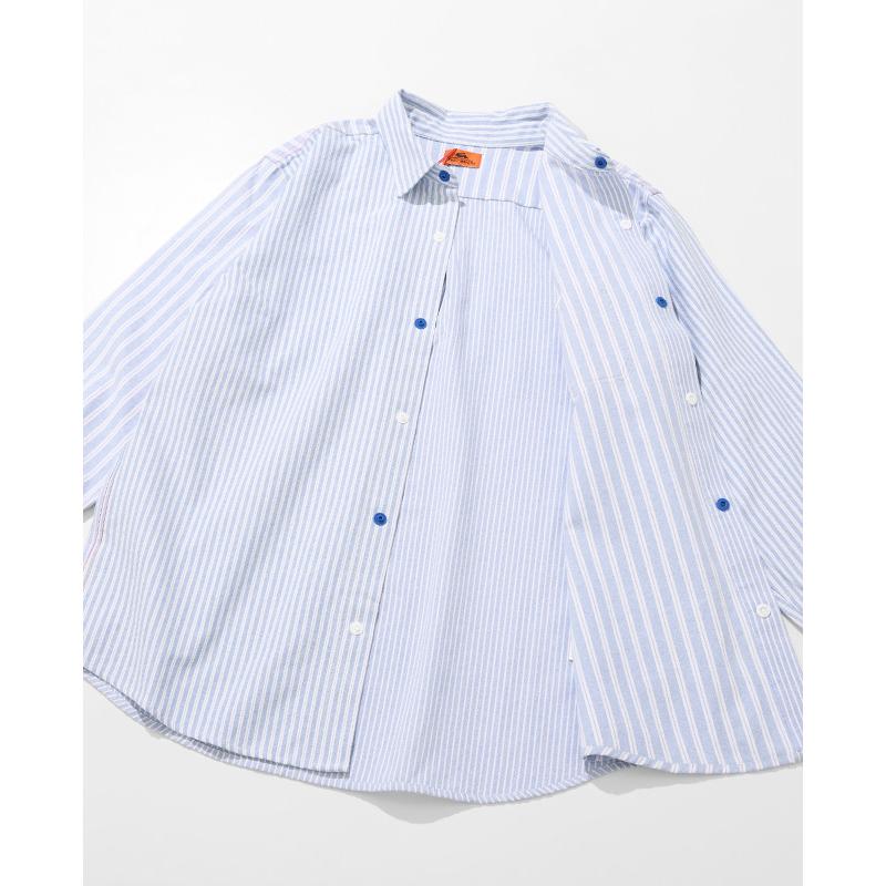 クリフメイヤー KRIFF MAYER メンズ ユニセックス 長袖 シャツ レギュラーカラー クレイジー配色 アウトドア カジュアル 春 秋 袖リブハッピーシャツ | KRIFF MAYER | 17