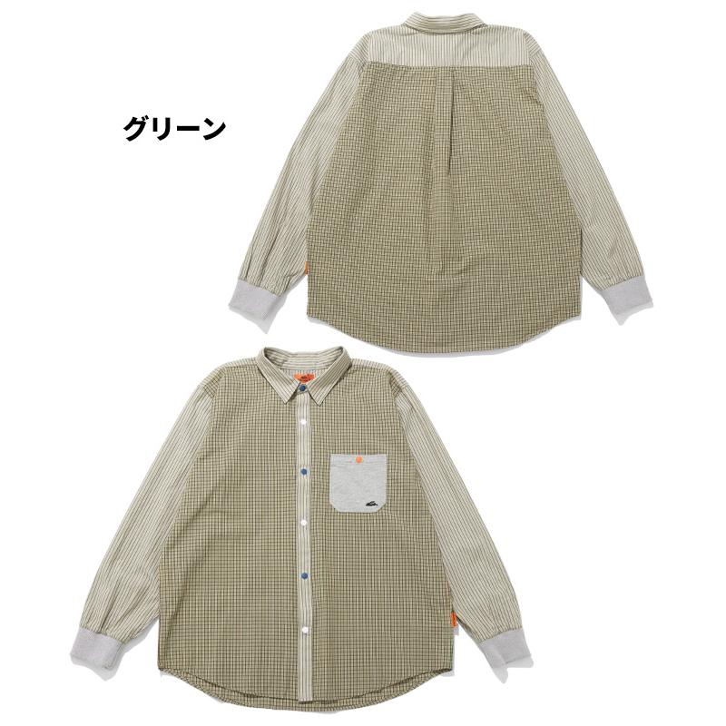 クリフメイヤー KRIFF MAYER メンズ ユニセックス 長袖 シャツ レギュラーカラー クレイジー配色 アウトドア カジュアル 春 秋 袖リブハッピーシャツ | KRIFF MAYER | 20