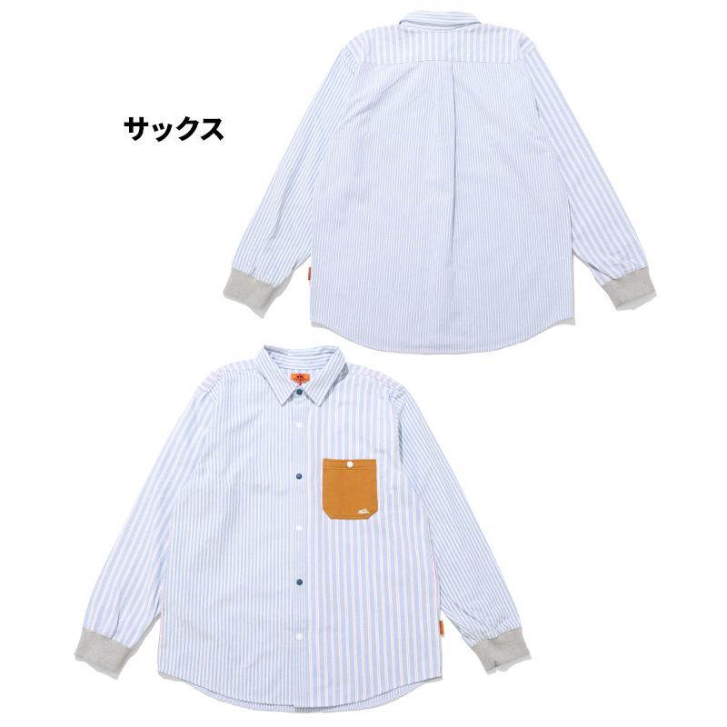 クリフメイヤー KRIFF MAYER メンズ ユニセックス 長袖 シャツ レギュラーカラー クレイジー配色 アウトドア カジュアル 春 秋 袖リブハッピーシャツ | KRIFF MAYER | 21