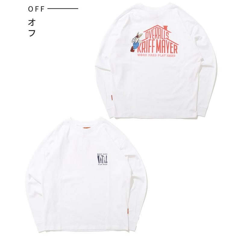 クリフメイヤー KRIFF MAYER メンズ ユニセックス Tシャツ 綿100 コットン カジュアル アメカジ クリフ ラビット ロンT ワーク | KRIFF MAYER | 19