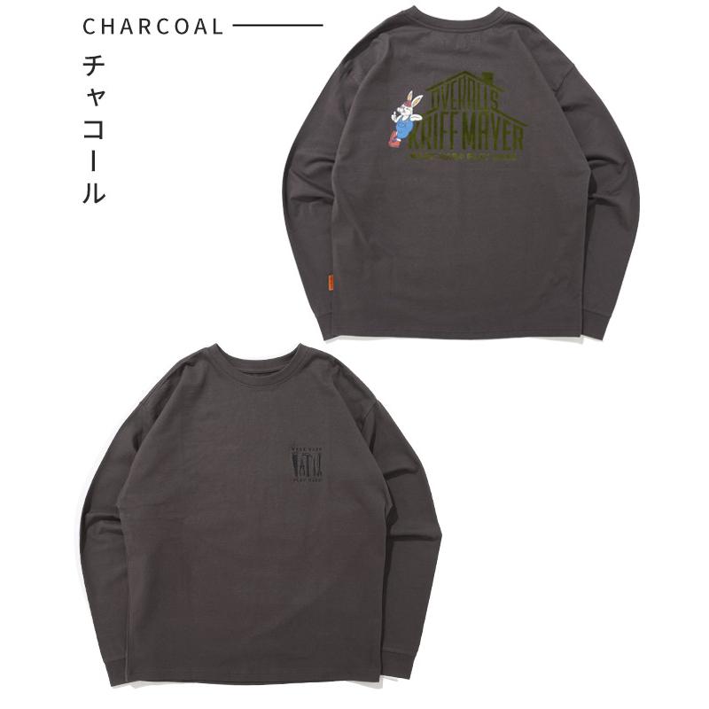 クリフメイヤー KRIFF MAYER メンズ ユニセックス Tシャツ 綿100 コットン カジュアル アメカジ クリフ ラビット ロンT ワーク | KRIFF MAYER | 20