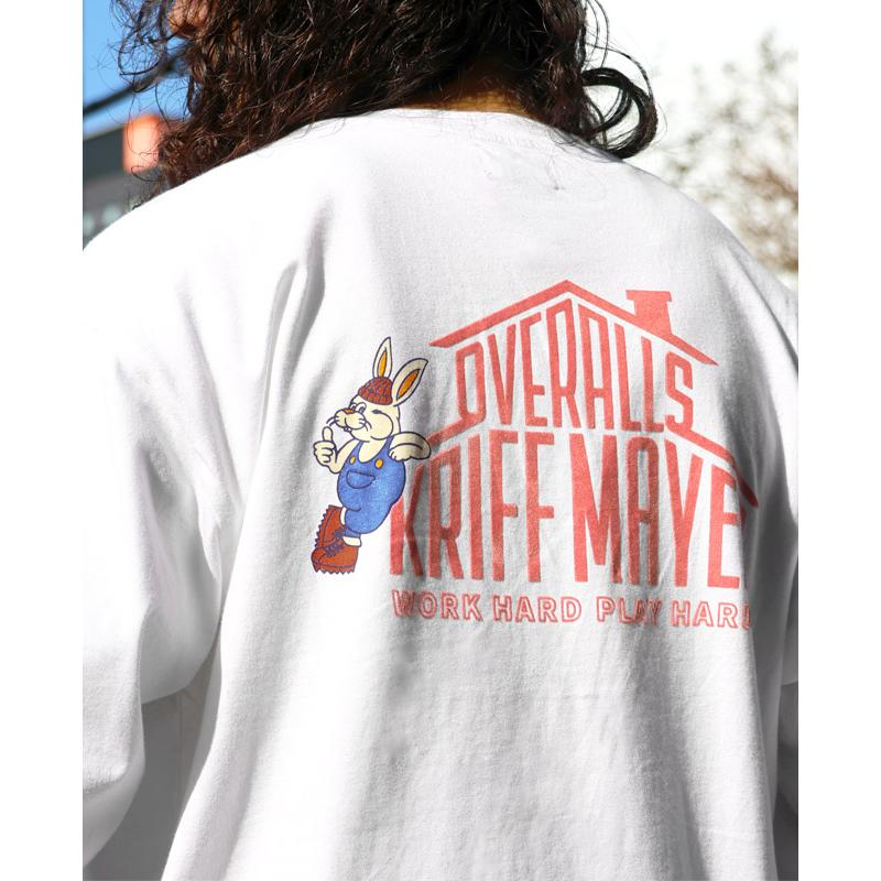 クリフメイヤー KRIFF MAYER メンズ ユニセックス Tシャツ 綿100 コットン カジュアル アメカジ クリフ ラビット ロンT ワーク | KRIFF MAYER | 06