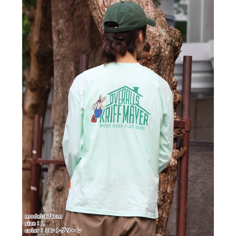 クリフメイヤー KRIFF MAYER メンズ ユニセックス Tシャツ 綿100 コットン カジュアル アメカジ クリフ ラビット ロンT ワーク | KRIFF MAYER | 13