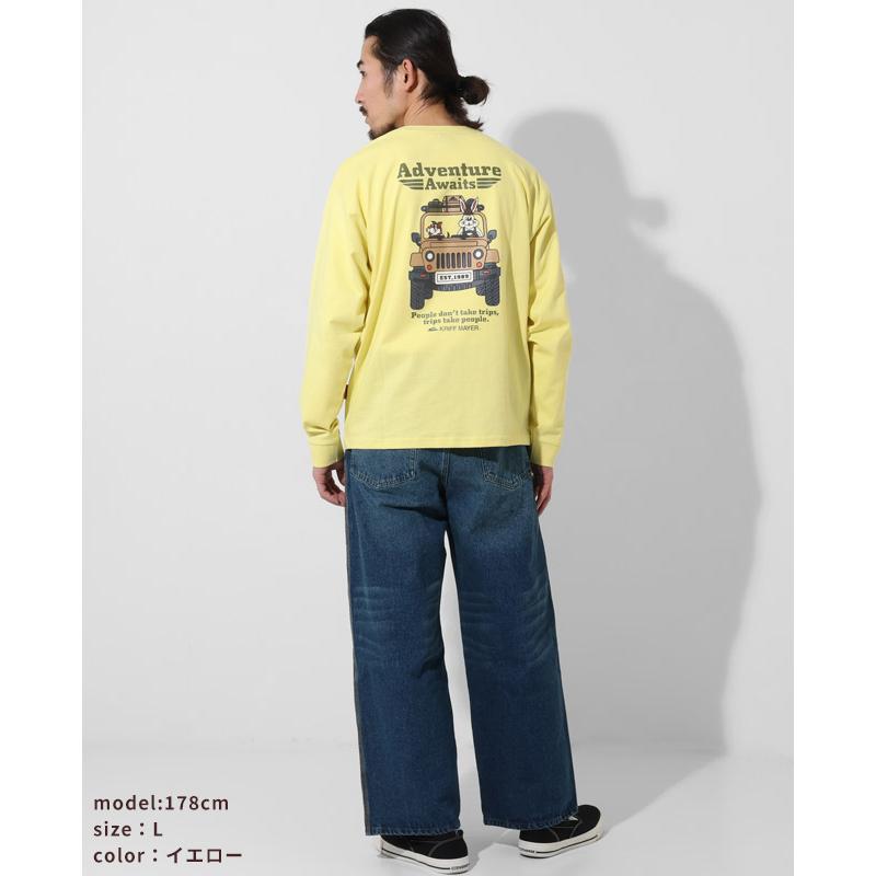 クリフメイヤー KRIFF MAYER メンズ ユニセックス Tシャツ 綿100 コットン カジュアル アメカジ クリフ ラビット ロンT 車 | KRIFF MAYER | 15