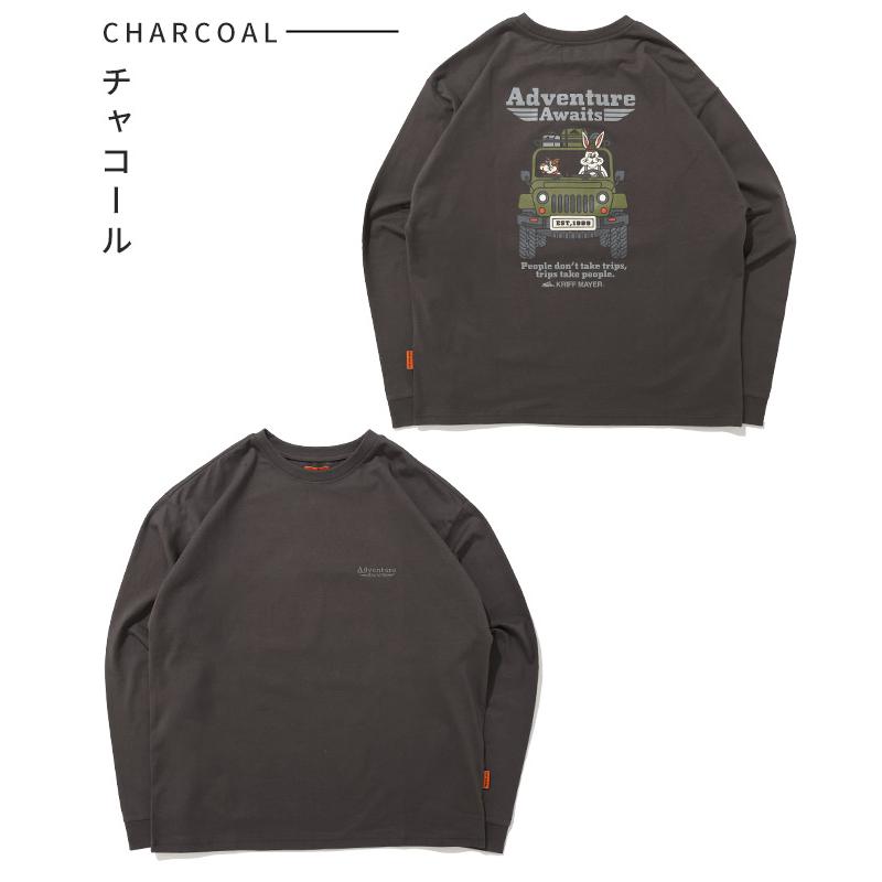 クリフメイヤー KRIFF MAYER メンズ ユニセックス Tシャツ 綿100 コットン カジュアル アメカジ クリフ ラビット ロンT 車 | KRIFF MAYER | 20