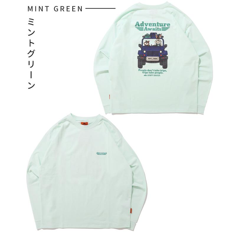 クリフメイヤー KRIFF MAYER メンズ ユニセックス Tシャツ 綿100 コットン カジュアル アメカジ クリフ ラビット ロンT 車 | KRIFF MAYER | 22