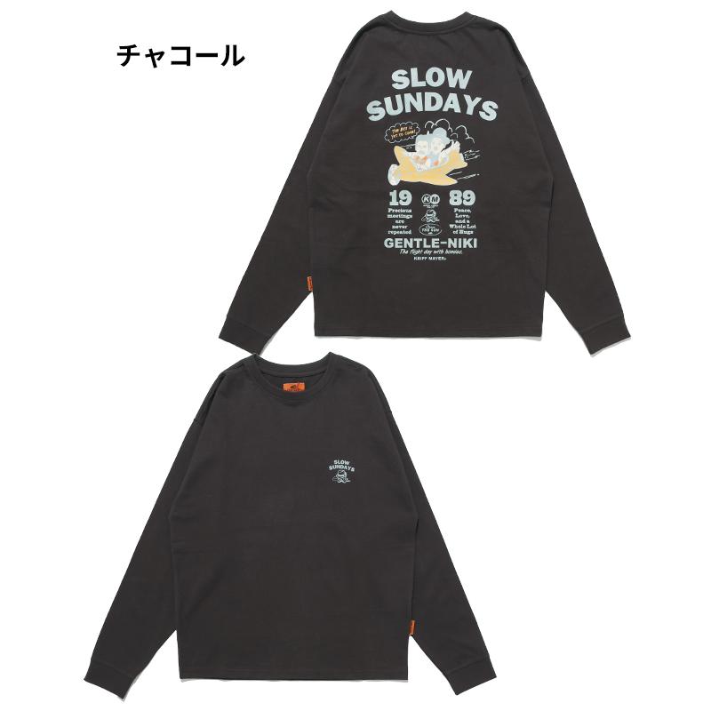クリフメイヤー KRIFF MAYER メンズ ユニセックス 長袖 Tシャツ バックプリント シンプル カジュアル 綿100 コットン 春 夏 ジェントルニキ ロンT 飛行機 | KRIFF MAYER | 18