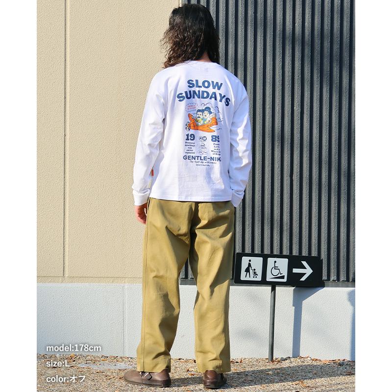 クリフメイヤー KRIFF MAYER メンズ ユニセックス 長袖 Tシャツ バックプリント シンプル カジュアル 綿100 コットン 春 夏 ジェントルニキ ロンT 飛行機 | KRIFF MAYER | 11