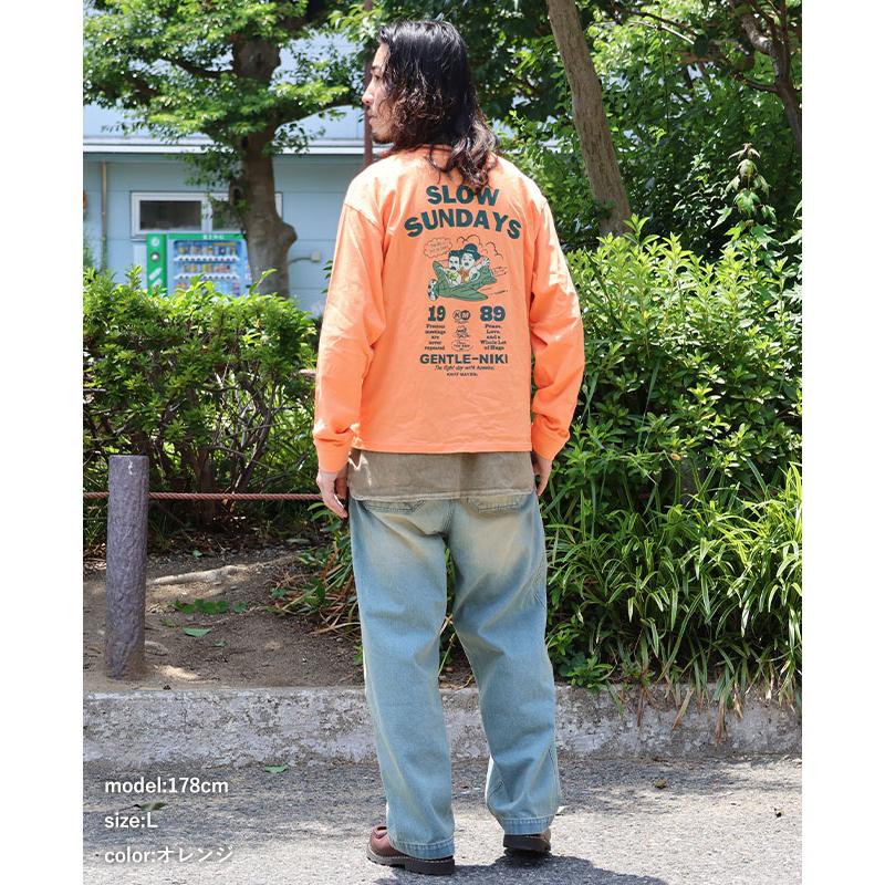 クリフメイヤー KRIFF MAYER メンズ ユニセックス 長袖 Tシャツ バックプリント シンプル カジュアル 綿100 コットン 春 夏 ジェントルニキ ロンT 飛行機 | KRIFF MAYER | 13