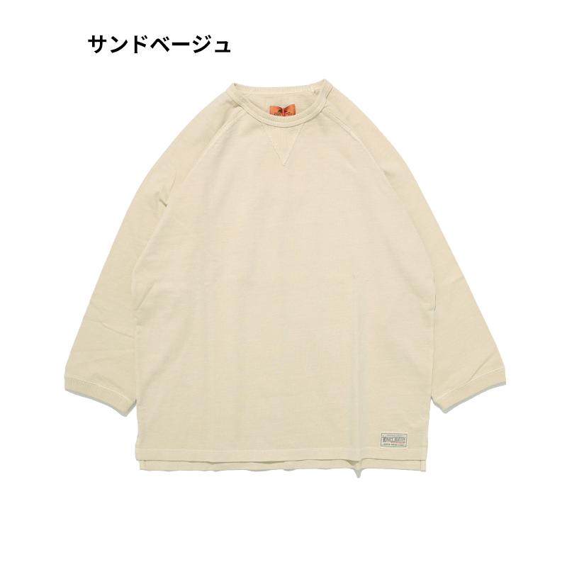 クリフメイヤー KRIFF MAYER メンズ ユニセックス 無地 ヴィンテージライク 綿100 コットン 春 夏 ピグメント 七分袖 ラグラン Tシャツ | KRIFF MAYER | 20