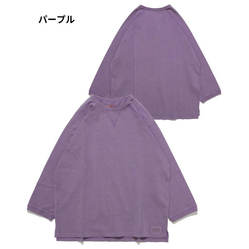 クリフメイヤー KRIFF MAYER メンズ ユニセックス 無地 ヴィンテージライク 綿100 コットン 春 夏 ピグメント 七分袖 ラグラン Tシャツ | KRIFF MAYER | 23