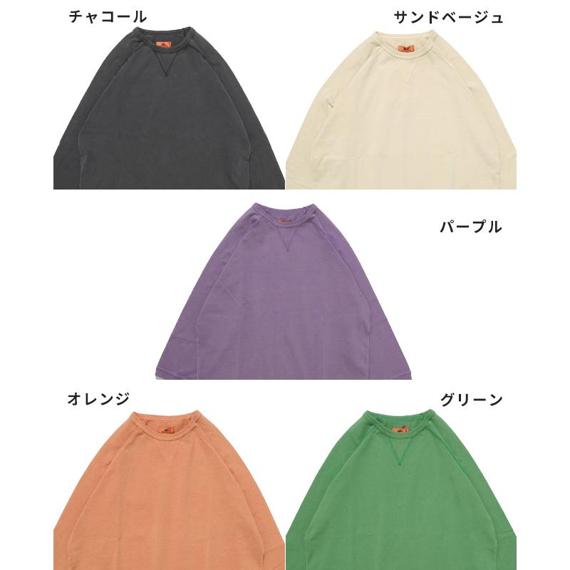 クリフメイヤー KRIFF MAYER メンズ ユニセックス 無地 ヴィンテージライク 綿100 コットン 春 夏 ピグメント 七分袖 ラグラン Tシャツ | KRIFF MAYER | 24