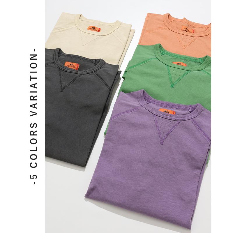 クリフメイヤー KRIFF MAYER メンズ ユニセックス 無地 ヴィンテージライク 綿100 コットン 春 夏 ピグメント 七分袖 ラグラン Tシャツ | KRIFF MAYER | 07