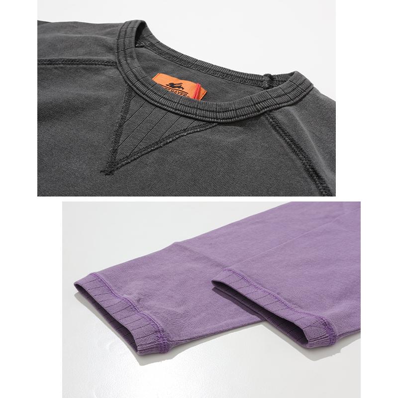 クリフメイヤー KRIFF MAYER メンズ ユニセックス 無地 ヴィンテージライク 綿100 コットン 春 夏 ピグメント 七分袖 ラグラン Tシャツ | KRIFF MAYER | 14