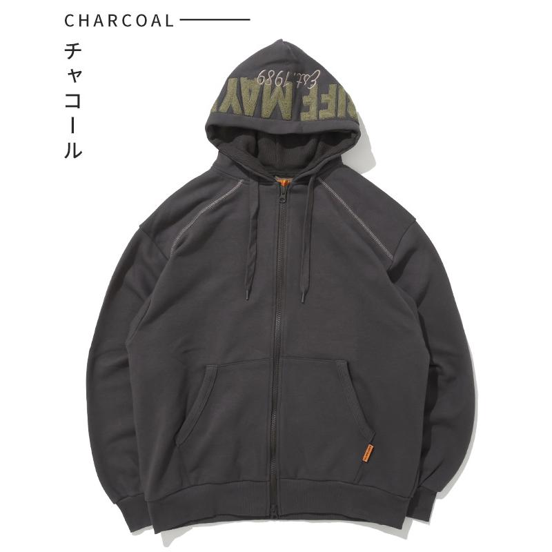 クリフメイヤー KRIFF MAYER メンズ ユニセックス スウェット ストレッチ カジュアル アメカジ フーディー のび~る 裏毛 フード 刺繍 パーカー | KRIFF MAYER | 19