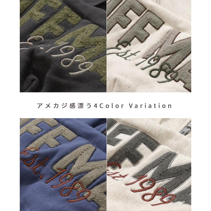 クリフメイヤー KRIFF MAYER メンズ ユニセックス スウェット ストレッチ カジュアル アメカジ フーディー のび~る 裏毛 フード 刺繍 パーカー | KRIFF MAYER | 10