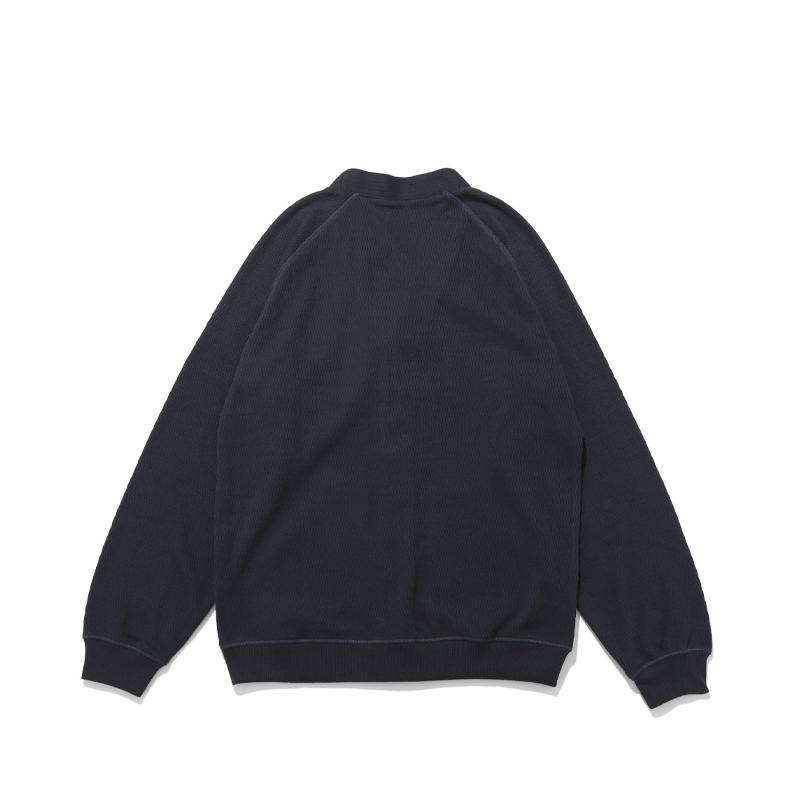 クリフメイヤー KRIFF MAYER メンズ ユニセックス カーディガン 長袖 羽織り Vネック ワンポイント 無地 カジュアル アメカジ 春 秋 ハニカムワッフルVカーデ | KRIFF MAYER | 22